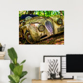 Jaguar Oldtimer Vintage Poster (Heimbüro)