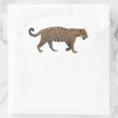 Jaguar Ovaler Aufkleber (Tasche)
