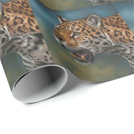 Jaguar-Packpapier Geschenkpapier (Rolleneckpunkt)