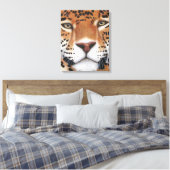 Jaguar Painting Leinwanddruck (Insitu (Schlafzimmer))