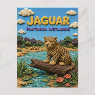 Jaguar Pantanal-Feuchtgebiete Modern KlayKoo Postkarte