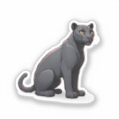 Jaguar Panther Aufkleber (Vorderseite)