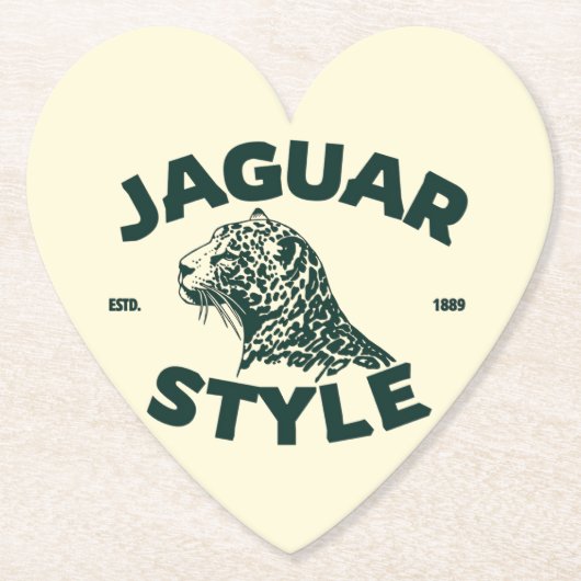 Jaguar-Papierserviette Untersetzer (Vorderseite)