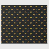 Jaguar pattern wrapping paper geschenkpapier (Flach)