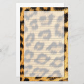 Jaguar-Pelz 2 Briefpapier (Vorne/Hinten)