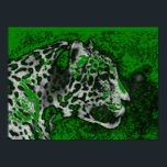 Jaguar Pop Art Poster<br><div class="desc">Jaguar Portrait Posters - Pop Art Jaguar Image - Big Wild Cats Prints - The Head of the Jaguar - Face of Jaguar</div>