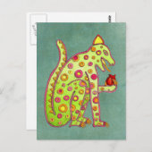 Jaguar Postcard Template 1 Postkarte (Vorne/Hinten)