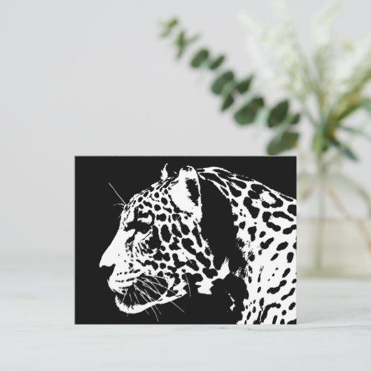 Jaguar Postkarte (Stehend Vorderseite)