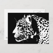 Jaguar Postkarte (Vorne/Hinten)