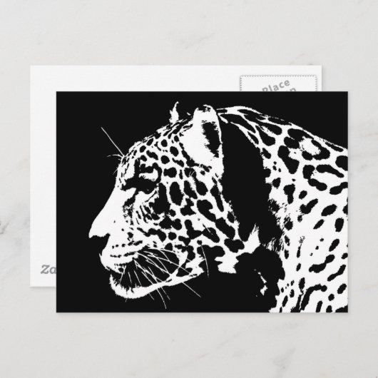 Jaguar Postkarte (Vorne/Hinten)
