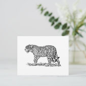 Jaguar Postkarte (Stehend Vorderseite)