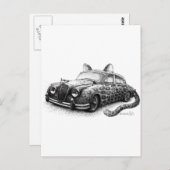 Jaguar Postkarte (Vorne/Hinten)