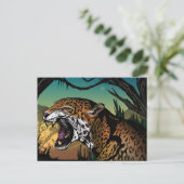Jaguar Postkarte (Stehend Vorderseite)