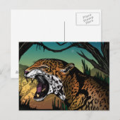 Jaguar Postkarte (Vorne/Hinten)