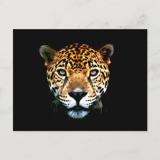 Jaguar Postkarte (Vorderseite)