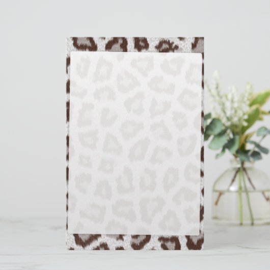 Jaguar Print Briefpapier (Stehend Vorderseite)