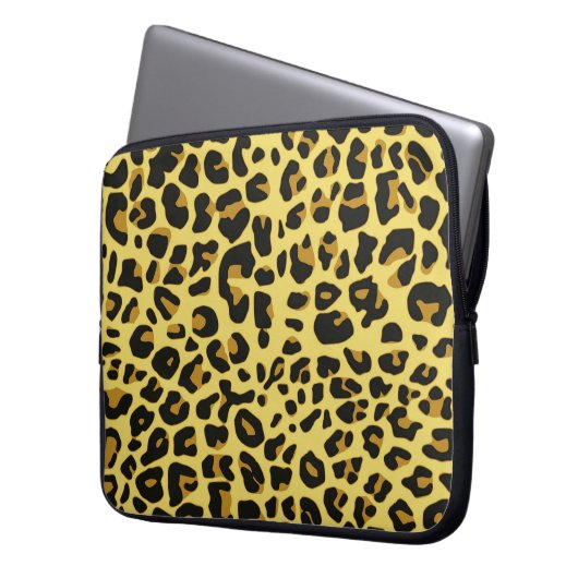 Jaguar Print Computer Sleeve (Vorderseite Links)