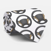 Jaguar Print Krawatte (Gerollt)