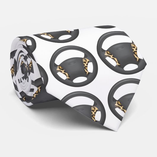 Jaguar Print Krawatte (Gerollt)