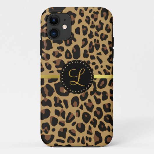 Jaguar Print Monogram iPhone 5 Fall Case-Mate iPhone Hülle (Rückseite)