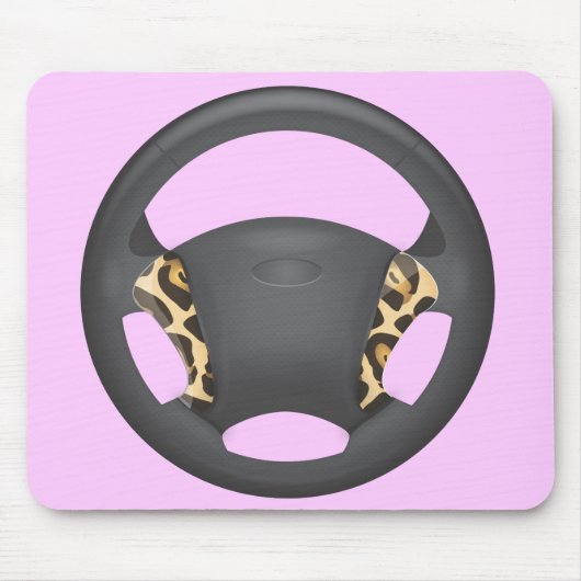 Jaguar Print Steering Wheel Mousepad (Vorne)