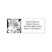 Jaguar-Profil Gummistempel (Stempel)