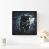 Jaguar Quadratische Wanduhr (Zuhause)