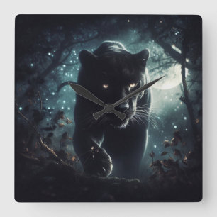 Jaguar Quadratische Wanduhr