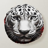 Jaguar Rundes Kissen (Rückseite)