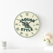 Jaguar-Runduhr Große Wanduhr (Zuhause)