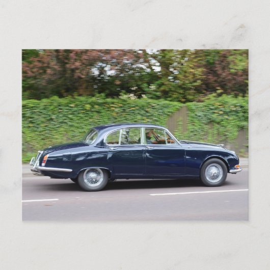 Jaguar S Typ 1960er Postkarte (Vorderseite)
