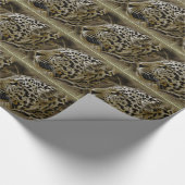 Jaguar-Safari-afrikanisches Geschenkpapier (Ecke)