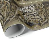 Jaguar-Safari-afrikanisches Geschenkpapier (Rolleneckpunkt)