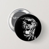 Jaguar - Schwarzer Panther Button (Vorne & Hinten)