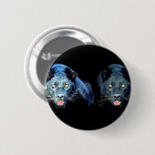 Jaguar - Schwarzer Panther Button (Vorne & Hinten)