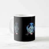 Jaguar - Schwarzer Panther Kaffeetasse (Vorderseite Links)
