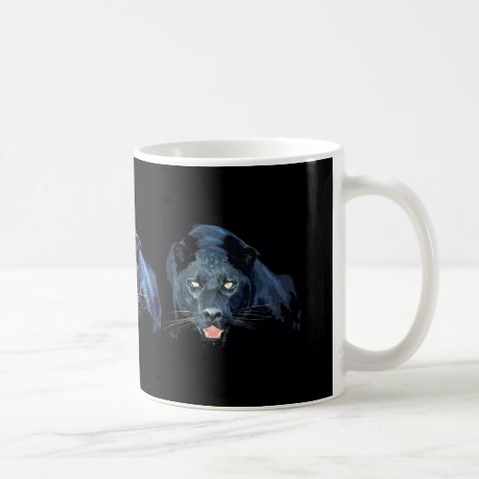 Jaguar - Schwarzer Panther Kaffeetasse (Rechts)