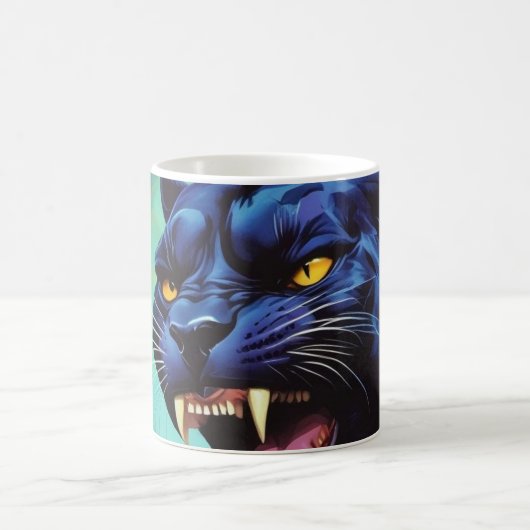 Jaguar - Schwarzer Panther Kaffeetasse (Mittel)