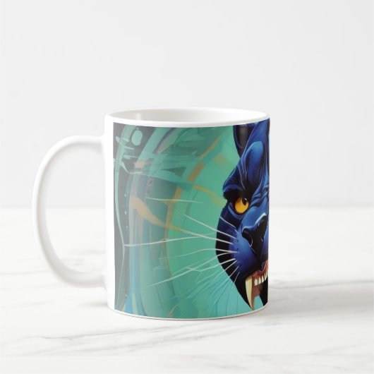 Jaguar - Schwarzer Panther Kaffeetasse (Links)