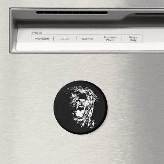 Jaguar - Schwarzer Panther Magnet (In Situ (Geschirrspüler))