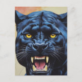 Jaguar - Schwarzer Panther Postkarte (Vorderseite)