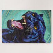 Jaguar - Schwarzer Panther Puzzle (Horizontal)