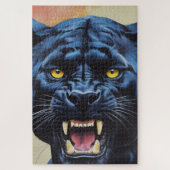 Jaguar - Schwarzer Panther Puzzle (Vertikal)