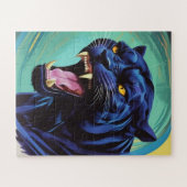 Jaguar - Schwarzer Panther Puzzle (Horizontal)