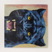 Jaguar - Schwarzer Panther Puzzle (Horizontal)