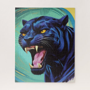 Jaguar - Schwarzer Panther Puzzle