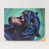 Jaguar - Schwarzer Panther Puzzle (Horizontal)