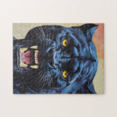 Jaguar - Schwarzer Panther Puzzle (Horizontal)