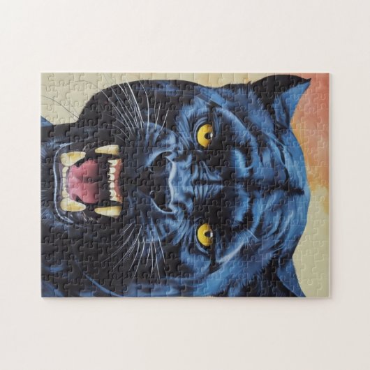 Jaguar - Schwarzer Panther Puzzle (Horizontal)