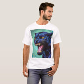 Jaguar - Schwarzer Panther T-Shirt (Vorne ganz)